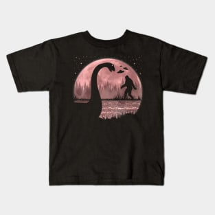 Bigfoot Loch Ness Monster Ufos Kids T-Shirt